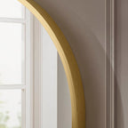Oval Wall Mirror - Gold - DUSK