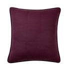 Oxford 100% Pure Cotton Quilted Cushion Cover - Aubergine - DUSK