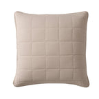 Oxford 100% Pure Cotton Quilted Cushion Cover - Champagne - DUSK