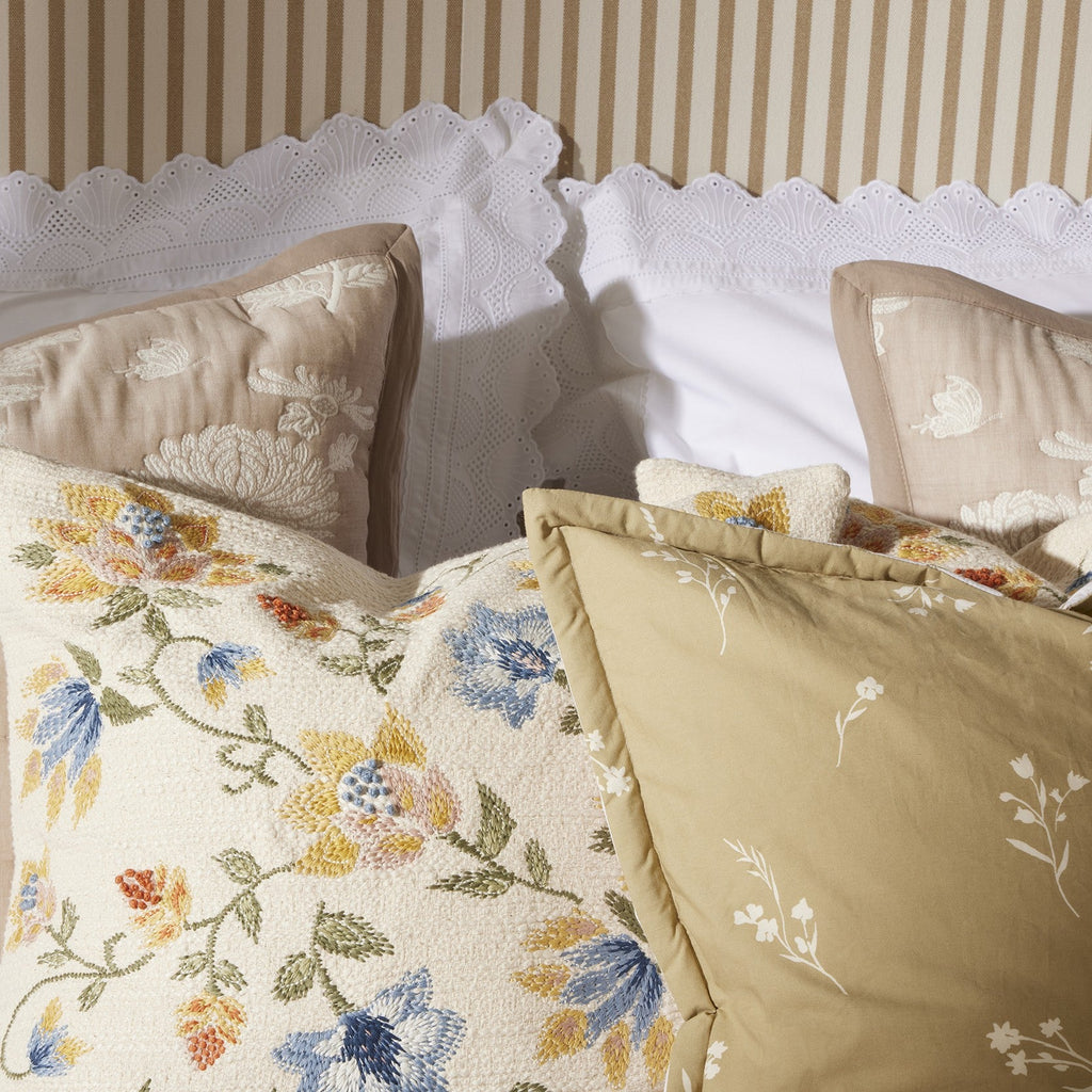 Pair of Alice Oxford Pillowcases - 200 Thread Count - White - DUSK