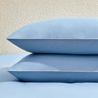 Pair of Cambridge Pillowcases - 200 Thread Count - Cotton - Light Blue - DUSK