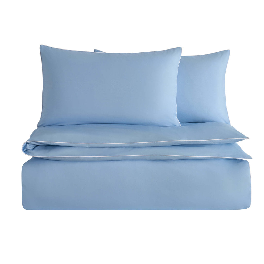 Pair of Cambridge Pillowcases - 200 Thread Count - Cotton - Light Blue - DUSK