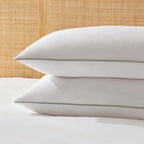 Pair of Cambridge Pillowcases with Bows - 200 Thread Count - Sage - DUSK