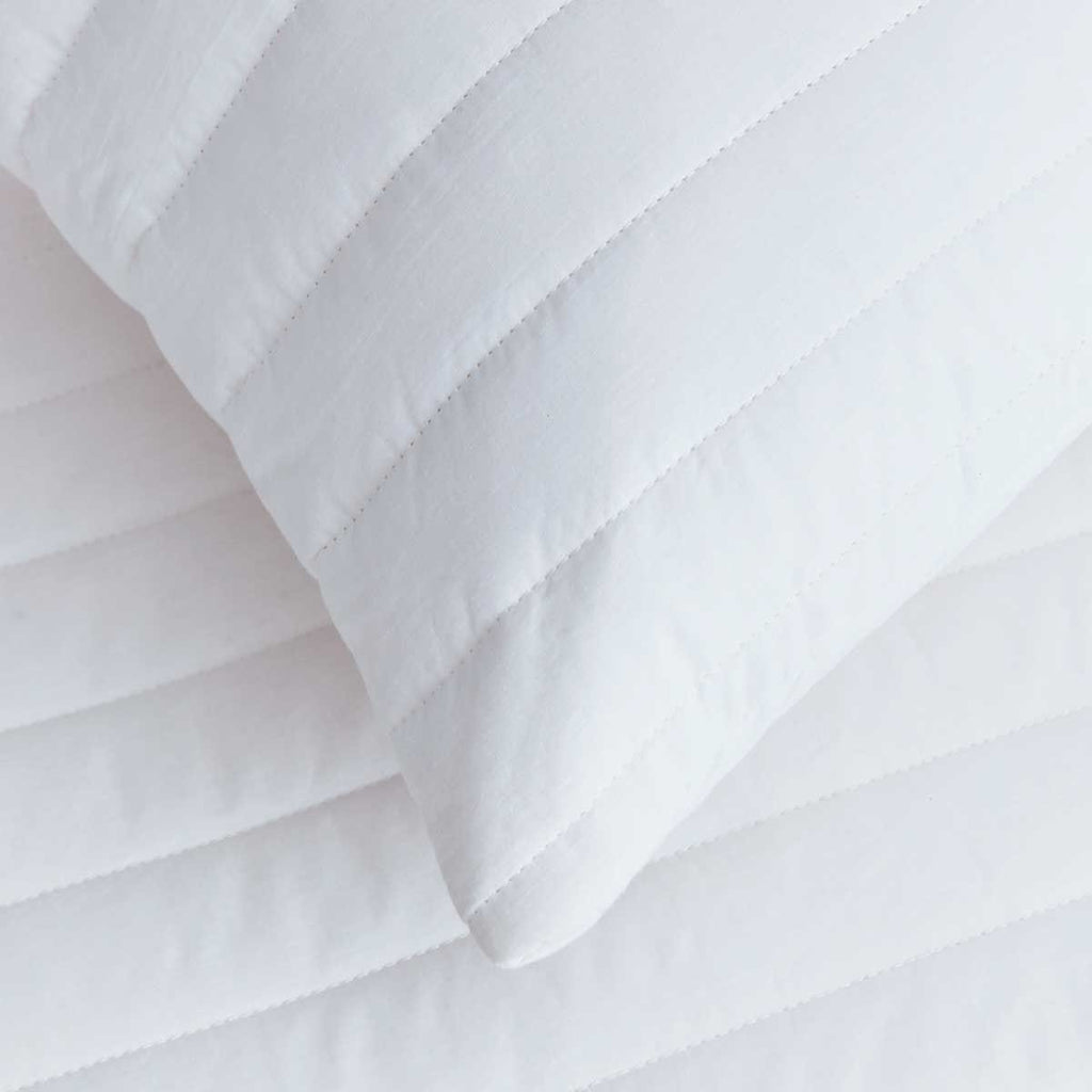 Pair of Luxury Quilted 100% Cotton Pillow Protectors - DUSK