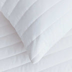Pair of Luxury Quilted 100% Cotton Pillow Protectors - DUSK