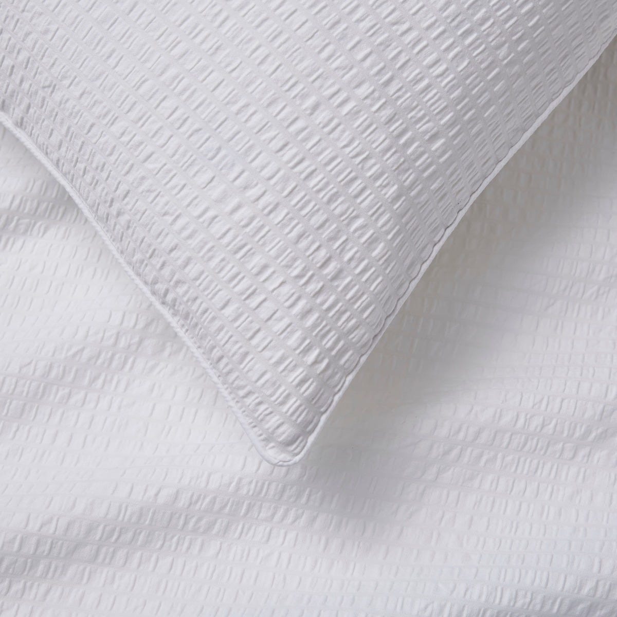 Pair of Mykonos Pillowcases - 200 TC - Cotton - White - DUSK