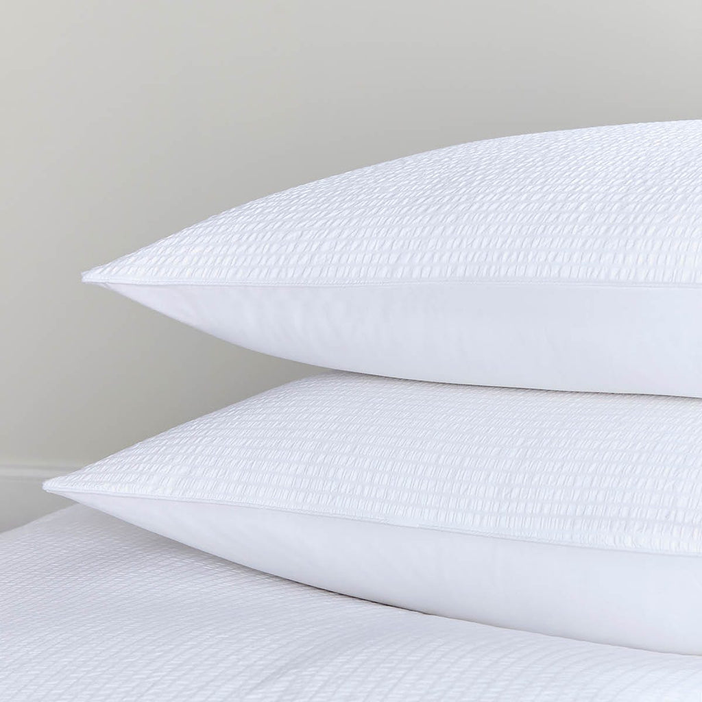 Pair of Mykonos Pillowcases - 200 TC - Cotton - White - DUSK