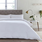 Pair of Mykonos Pillowcases - 200 TC - Cotton - White - DUSK