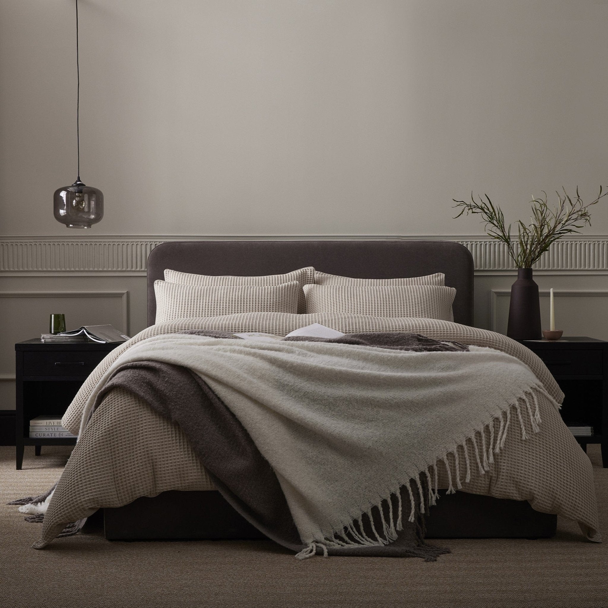 Pair of Portofino Pillowcases - 200 TC - Cotton - Natural - DUSK
