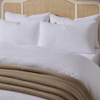 Pair of Portofino Waffle Pillowcases - 200 Thread Count - Cotton - White - DUSK