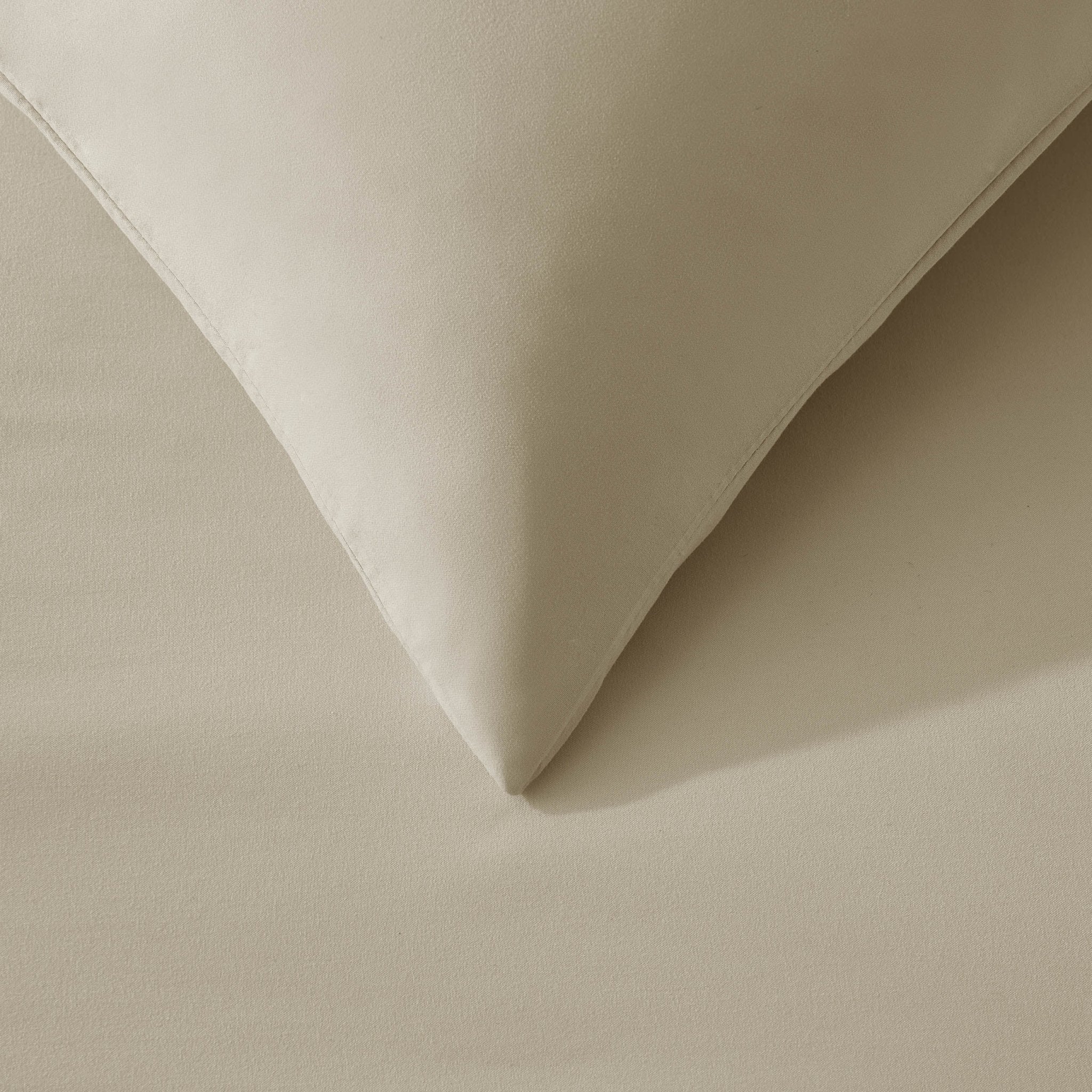 Pair of Soft Touch Microfibre Pillowcases - Stone - DUSK