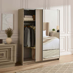 Penelope 150cm 2 Door Sliding Wardrobe - Taupe - DUSK