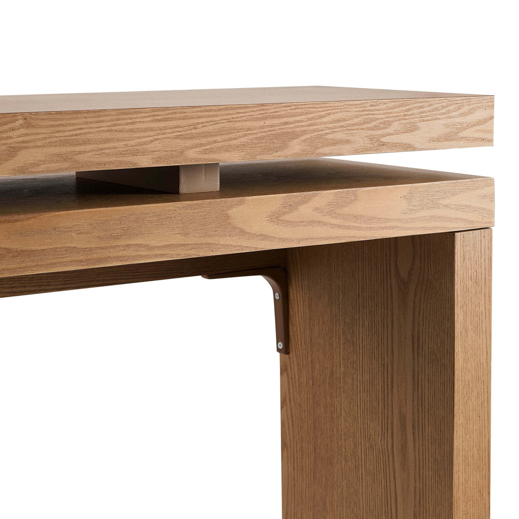 Penny Ash Console Table - Medium Wood - DUSK