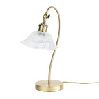 Petal Glass Brass Table Lamp - Brass - DUSK