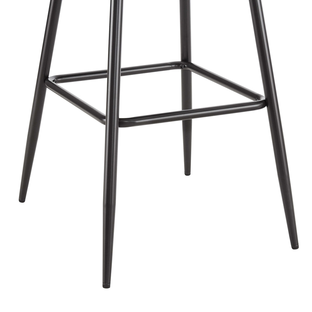 Phoebe Set of 2 Barstools - Charcoal/Black - DUSK