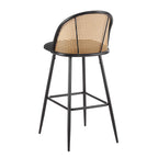 Phoebe Set of 2 Barstools - Charcoal/Black - DUSK