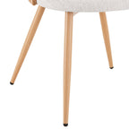Phoebe Set Of 2 Dining Chairs - Boucle - Ivory/Natural - DUSK