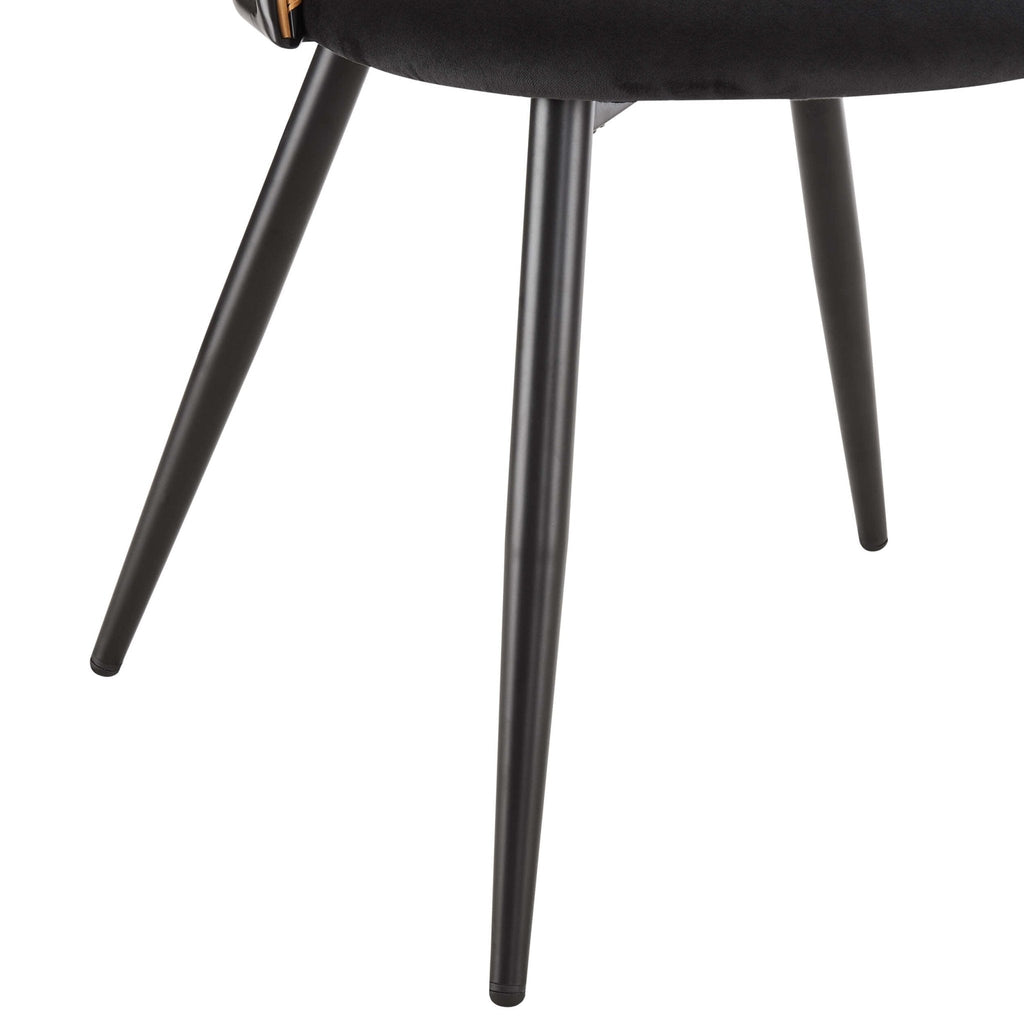 Phoebe Set Of 2 Dining Chairs - Charcoal/Black - DUSK