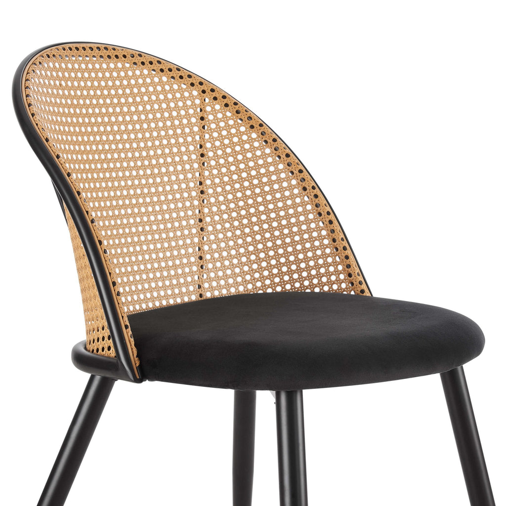 Phoebe Set Of 2 Dining Chairs - Charcoal/Black - DUSK