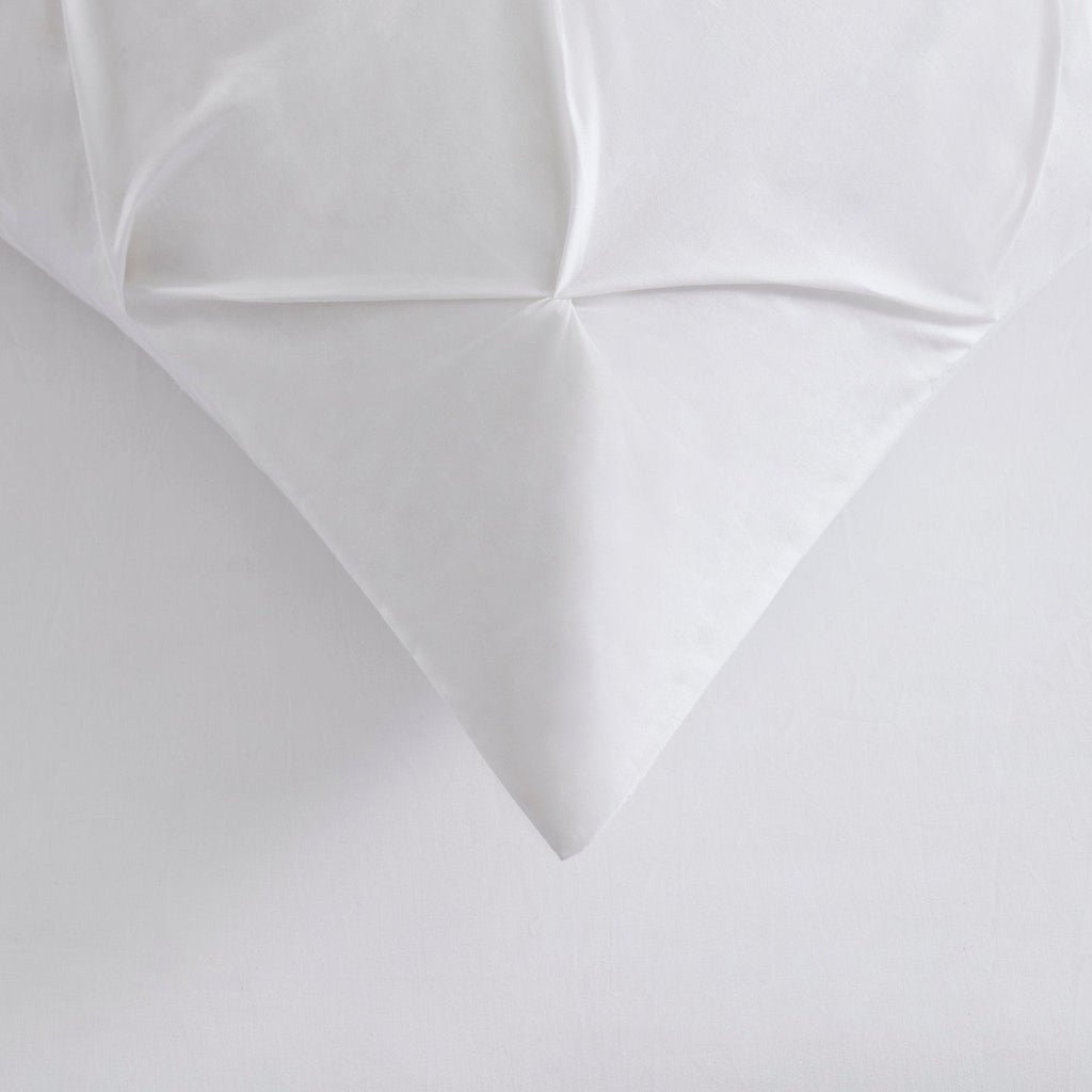 Pintuck Duvet Cover Set - White - DUSK