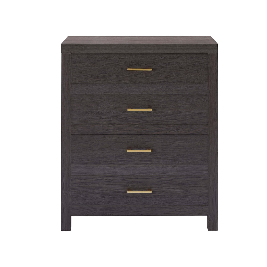 Piper 4 Drawer Chest - Dark Wood - DUSK