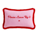 Please Leave By 9 Tufted Sofa Cushion Cover - Pink/ Red - DUSK