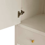 Poppy 2 Door Wardrobe with Drawer - Cream - DUSK