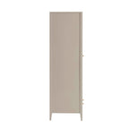 Poppy 2 Door Wardrobe with Drawer - Taupe - DUSK