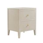 Poppy 2 Drawer Bedside Table - Cream - DUSK