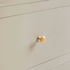 Poppy 2 Drawer Bedside Table - Cream - DUSK