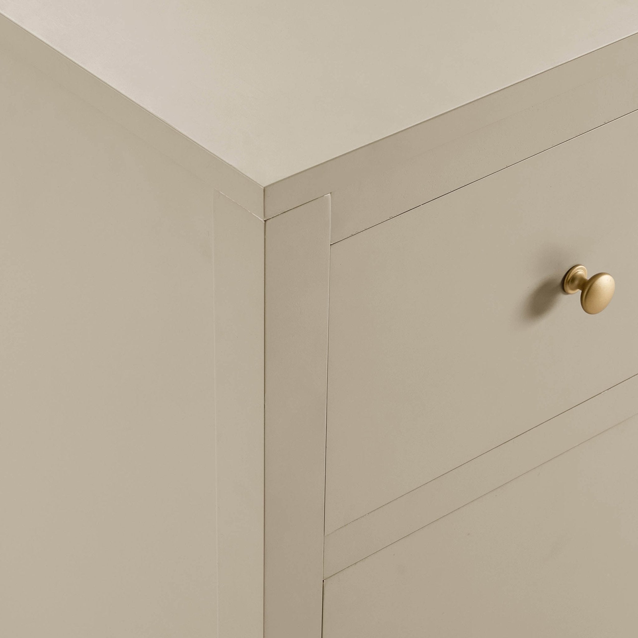 Poppy 3 Door Sideboard with Drawers - Cream - DUSK