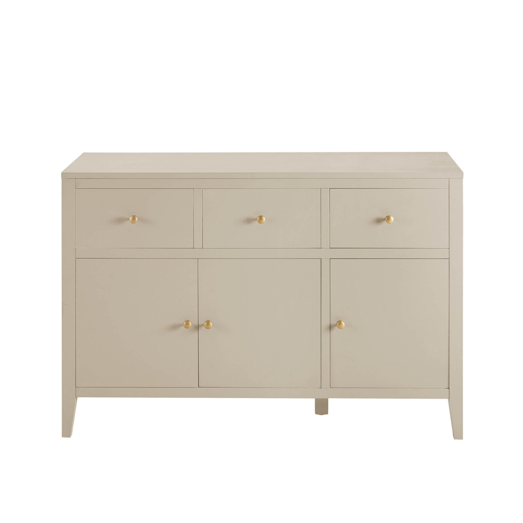 Poppy 3 Door Sideboard with Drawers - Cream - DUSK