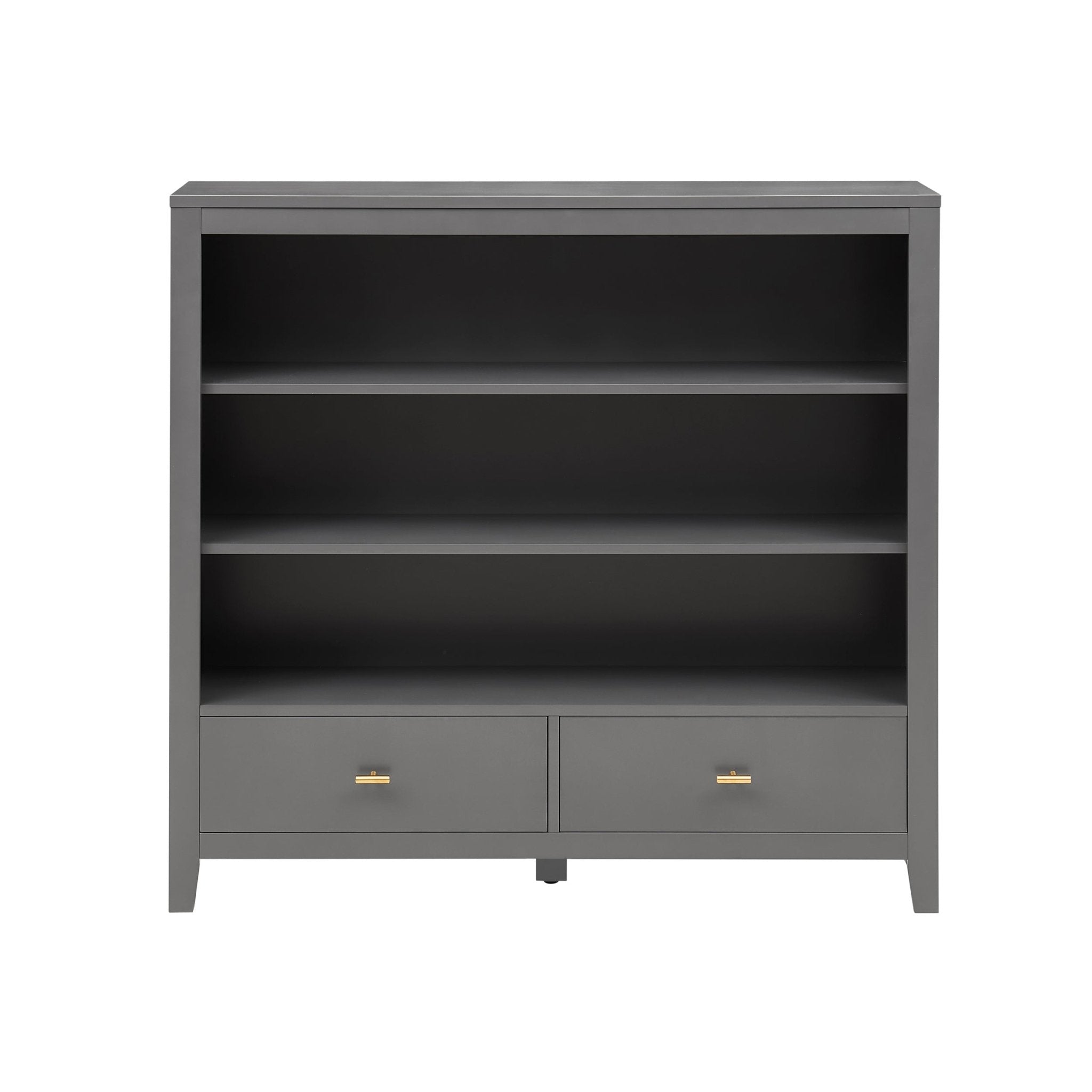 Poppy Bookshelf with Drawer - Charcoal - DUSK
