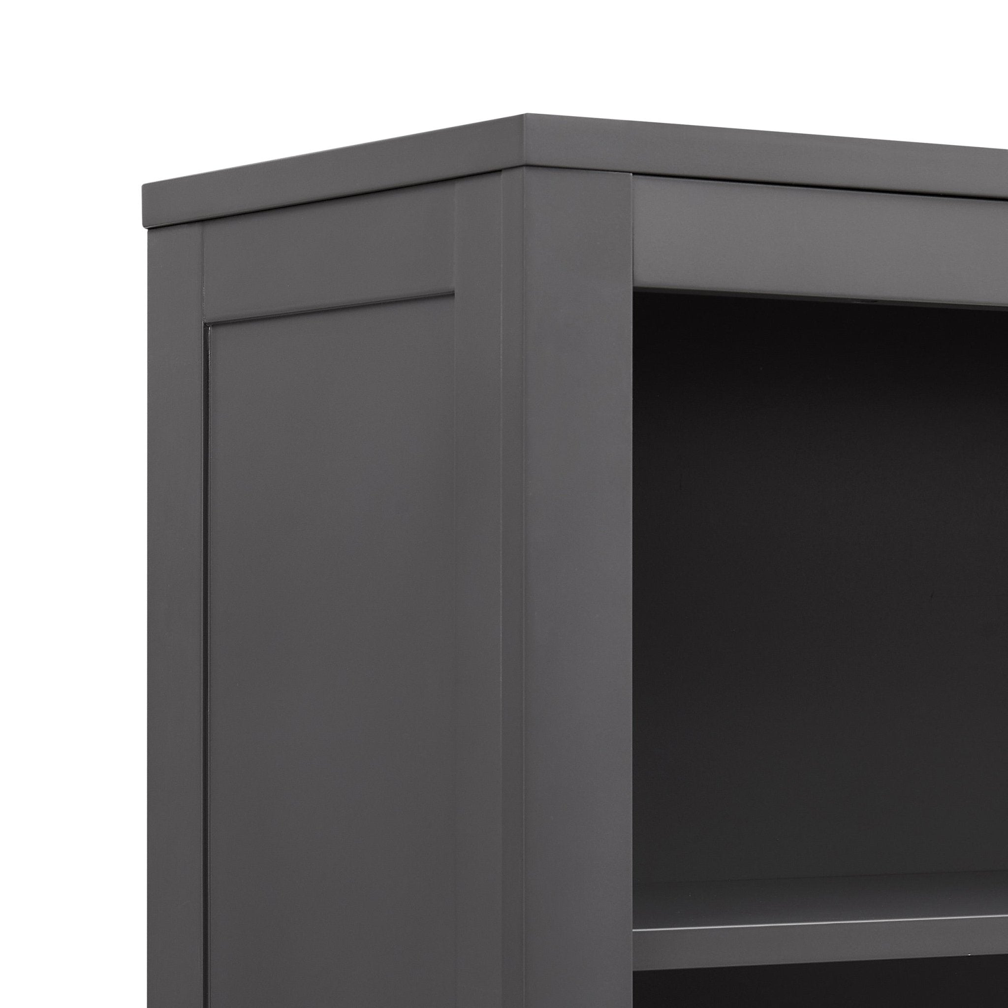 Poppy Bookshelf with Drawer - Charcoal - DUSK
