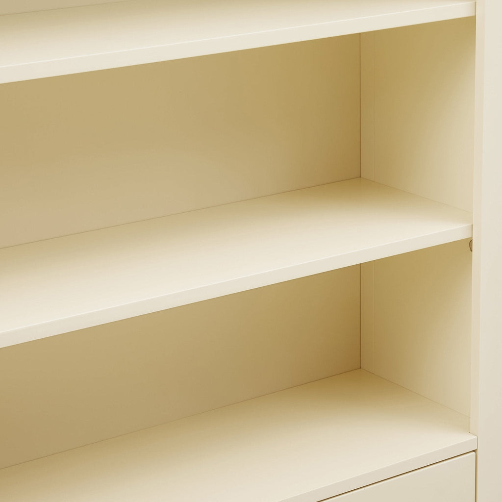 Poppy Bookshelf with Drawer - Cream - DUSK