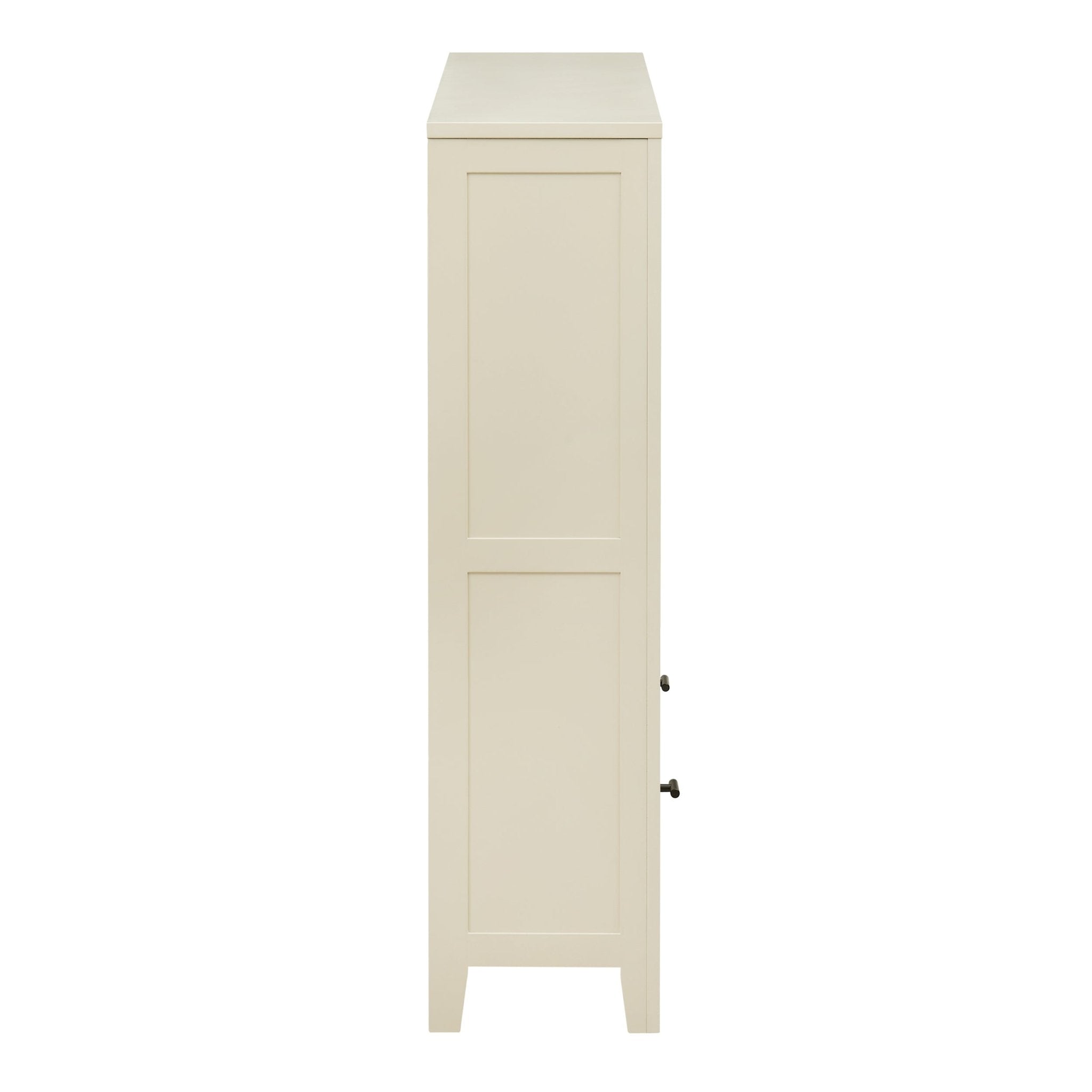 Poppy Bookshelf with Drawer - Cream - DUSK