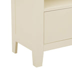 Poppy Bookshelf with Drawer - Cream - DUSK