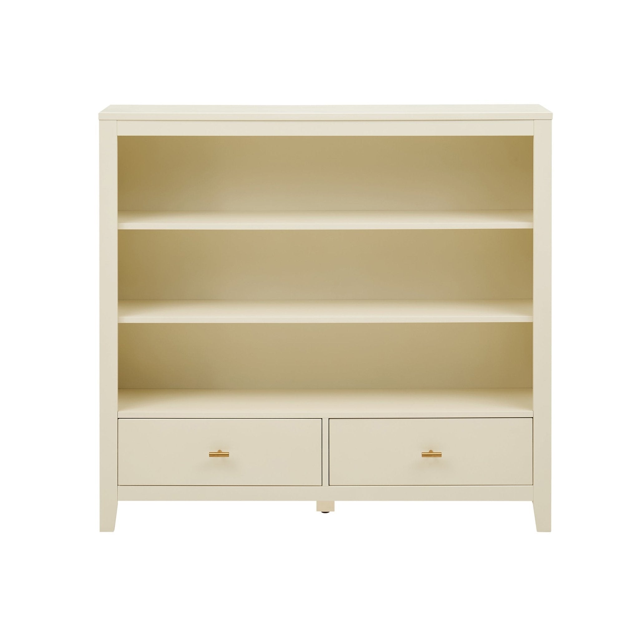 Poppy Bookshelf with Drawer - Cream - DUSK