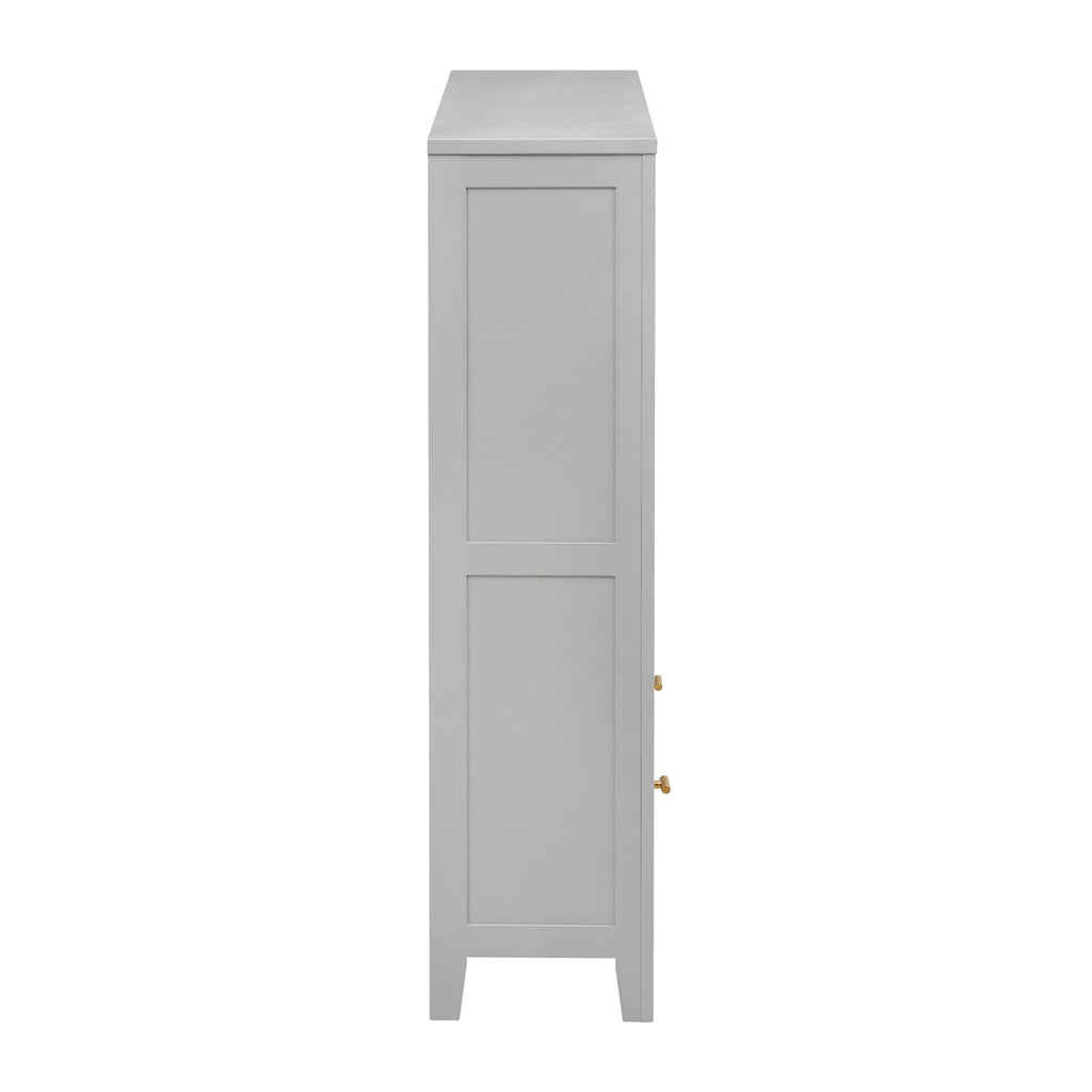 Poppy Bookshelf with Drawer - Grey - DUSK