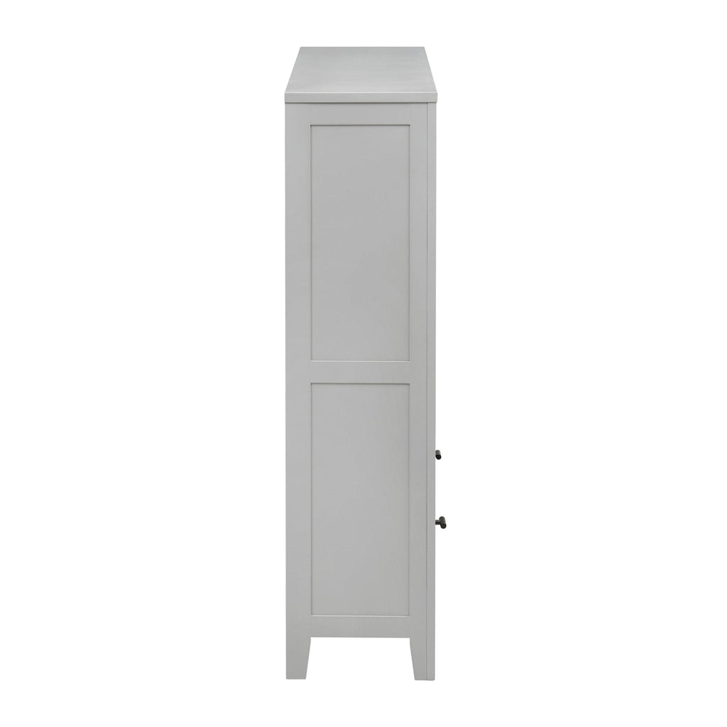 Poppy Bookshelf with Drawer - Grey - DUSK