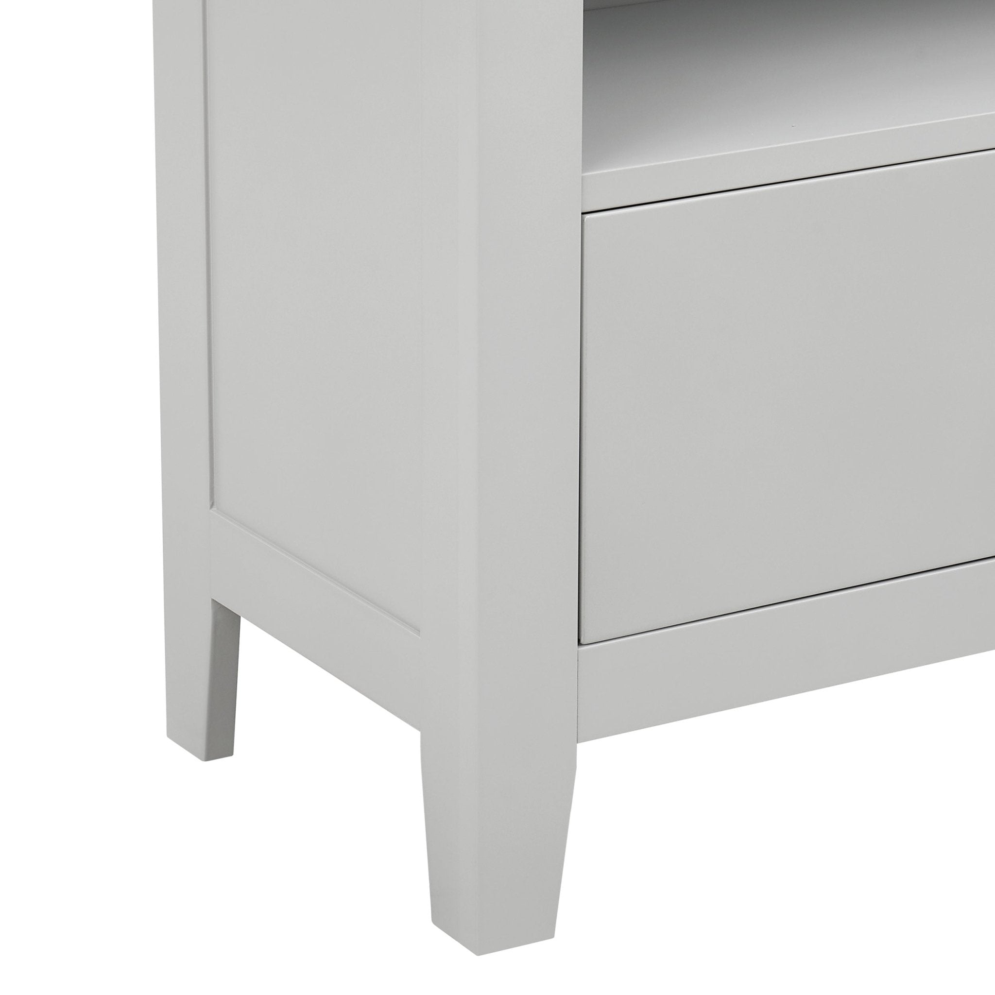 Poppy Bookshelf with Drawer - Grey - DUSK