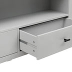 Poppy Bookshelf with Drawer - Grey - DUSK