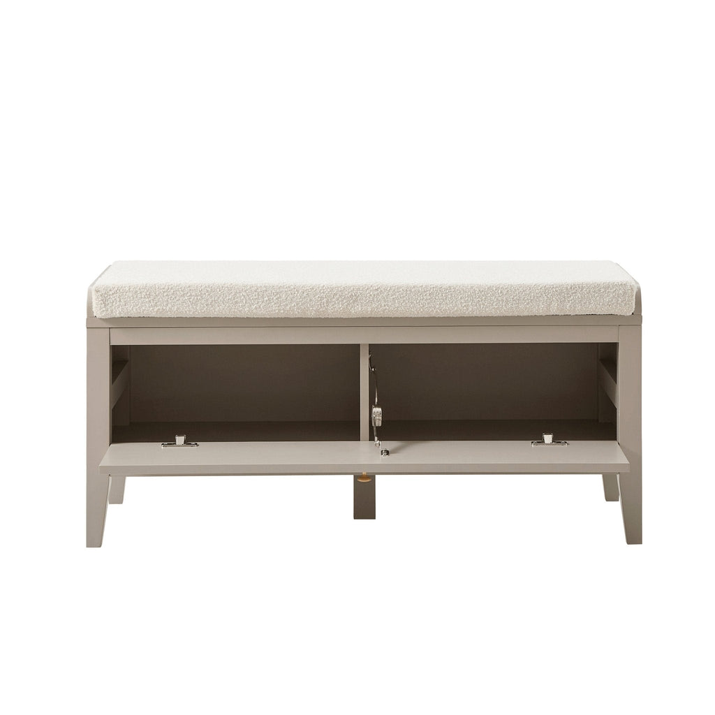 Poppy Seated Storage Cabinet - Taupe - DUSK
