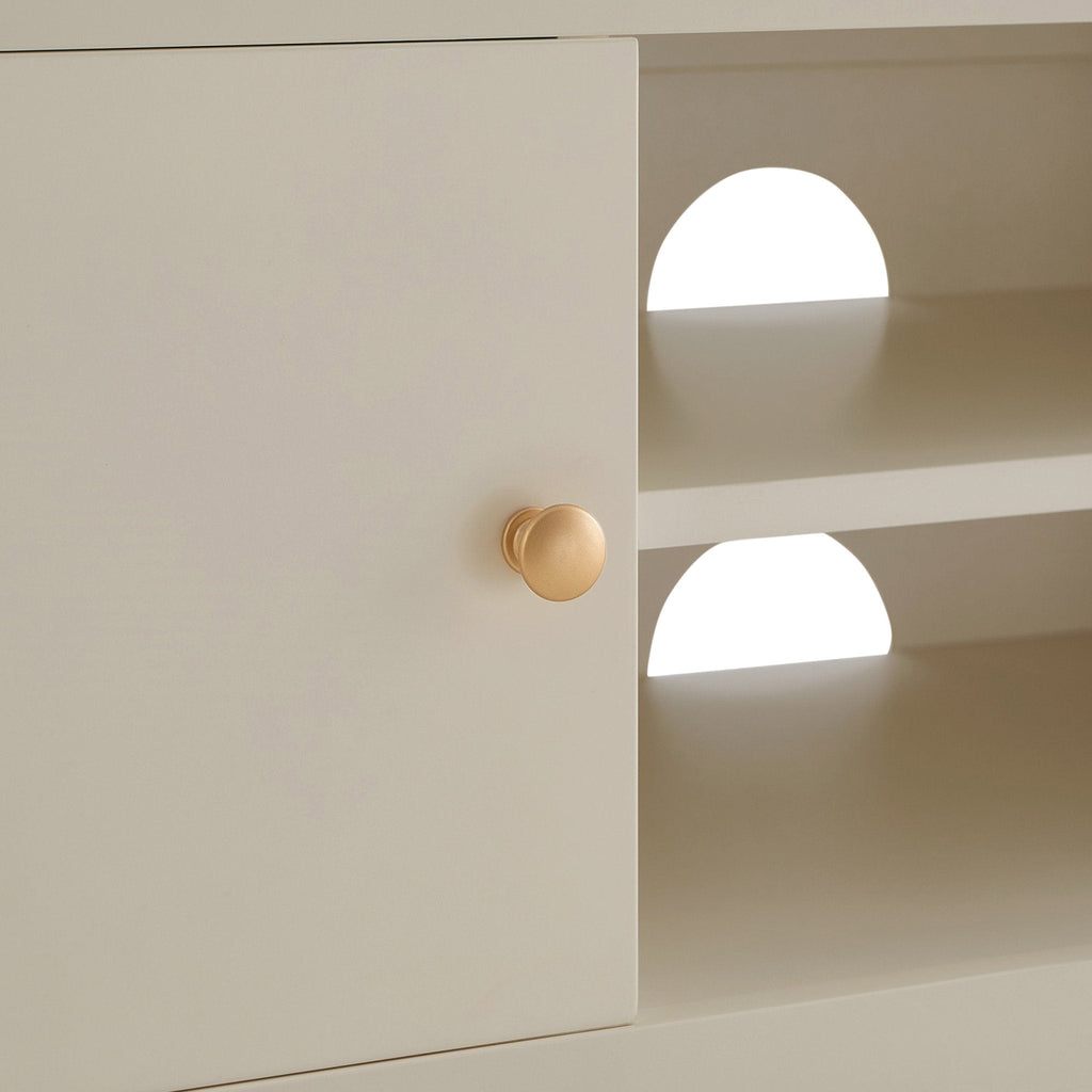 Poppy Tv Unit for TVs up to 55" - Cream - DUSK
