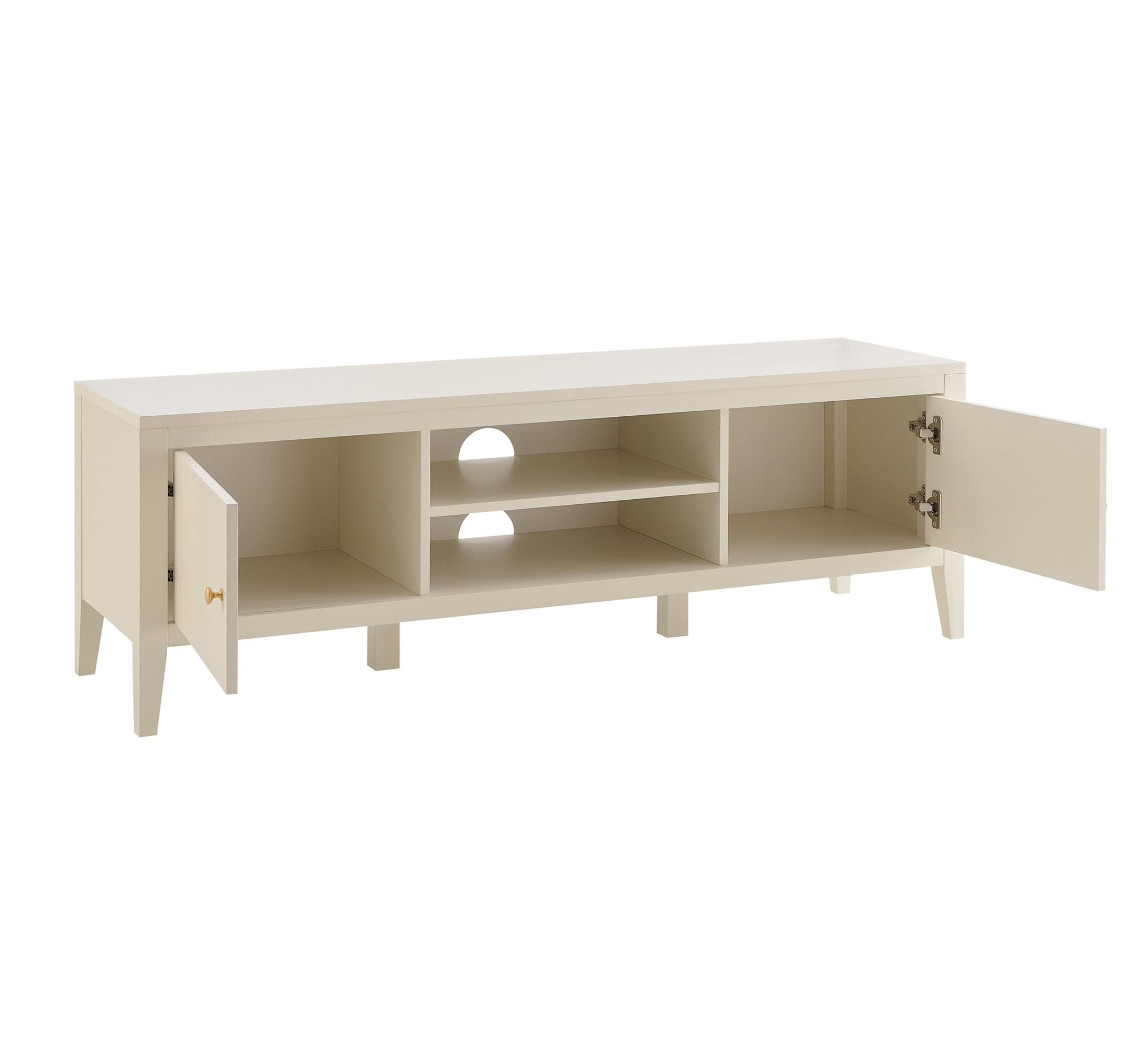 Poppy Tv Unit for TVs up to 55" - Cream - DUSK