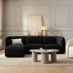 Porto Left Hand Modular Chaise - Velvet Ink - DUSK