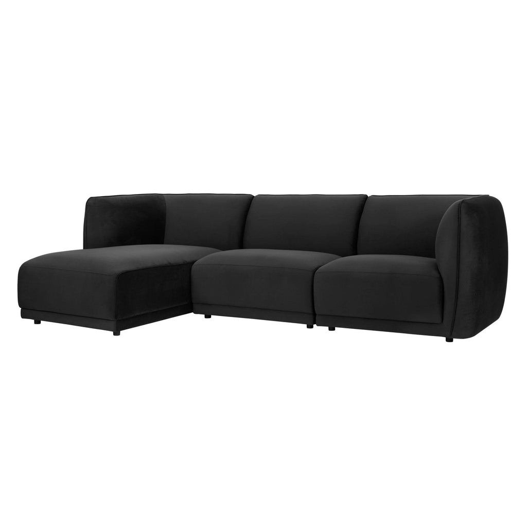 Porto Left Hand Modular Chaise - Velvet Ink - DUSK