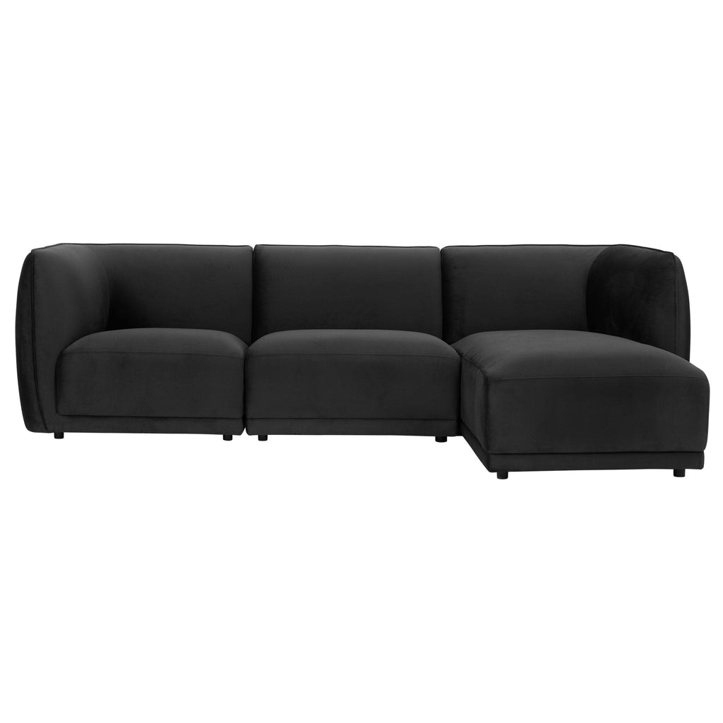 Porto Right Hand Modular Chaise - Velvet Ink - DUSK