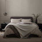 Portofino Duvet Cover - 200 TC - Cotton - Natural - DUSK