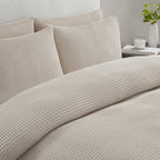 Portofino Duvet Cover - 200 TC - Cotton - Natural - DUSK
